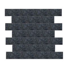 4″x8″x.5″ 3D Peel & Stick Sound Absorbing Polyester Tiles, Wall Décor (4 pcs)