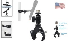 Portable Microphone Mount with Quick-Release, Maximum Stability, 3 lbs Support