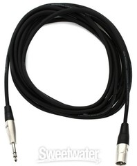 Hosa HSX-015 Pro Balanced Interconnect, REAN 1/4 in TRS to XLR3M, 15 ft