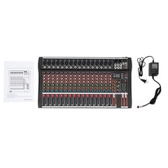 16 Channel Professional Mixer Power Mixing 16 DSP USB NEW