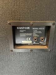 Kustom 15″ P/A Speaker cabinets non powered