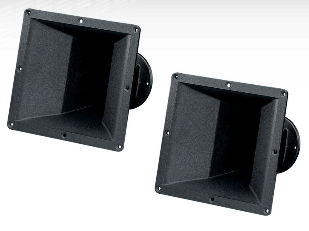 2x B&C ME60 2″ Constant Directivity Cast Aluminum Horn 60×40 4Bolt 800Hz 2″Flare