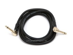 Monoprice 1/4 Inch (TS) Right Angle Male to Male 16AWG Audio Cable 6ft Black