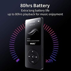 MP3 Player with Bluetooth 5.3, Portable Music Player for Kids 64GB Black