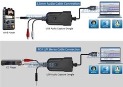 Premium USB 2.0 Audio Recorder Supports MP3 WAV WMA Recording Format For PC Mac