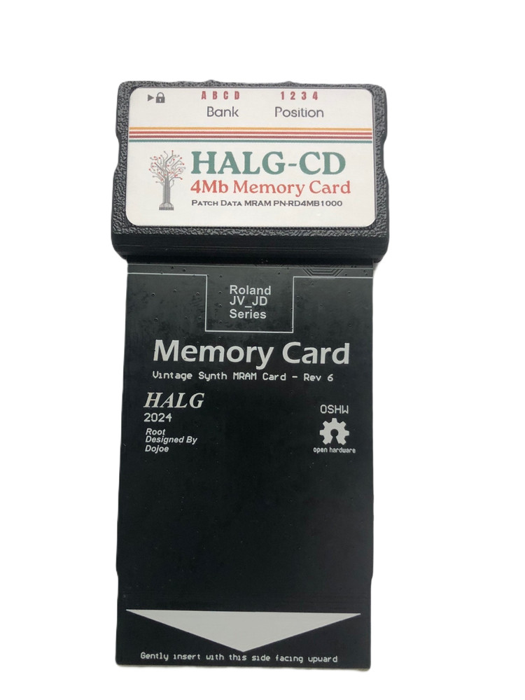 Roland/Akai Memory Data Card 16 x 256MRAM or 8 x 512MRAM -4MB for JD+JV Series –