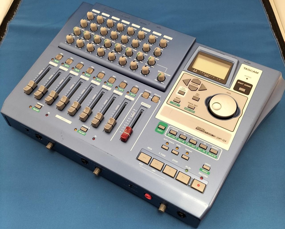 Tascam DP-01 Digital MTR Portastudio Multi-Track Recorder Used Blue Gray