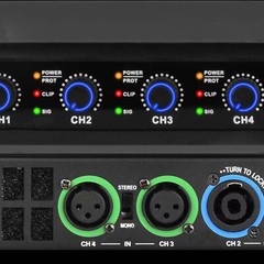 High-Tech 5200W 4-Channel Class D Digital Power Amplifier 5200 Watts PEAK Output