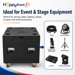 Heavy Duty ATA Cable Trunk Flight Case for DJ Stage Gear