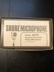 SHURE MICROPHONE MODEL 507B DYNAMIC HAND HELD PAGING MICROPHONE NEW OLD STOCK