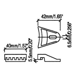 Eight (8) Black Plastic Speaker Grill Clamp with Waffle Screws