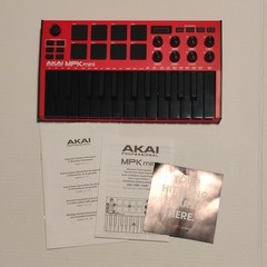 AKAI Professional MPK mini Special Edition Red. USB MIDI Arpeggiator Keyboard.
