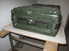 Rackmount 04U x24 Slide Out General Dynamics Composite Shock Mount Rack Case B1