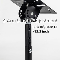 Universal Speaker Wall Ceiling Mounts Support up to 80lb,Heavy Duty Dual Blac…