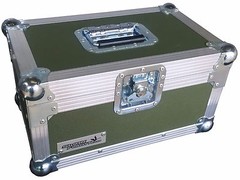 7″ Single 200 Swan Flight Case Vinyl Record Box (Olive Green Rigid PVC)