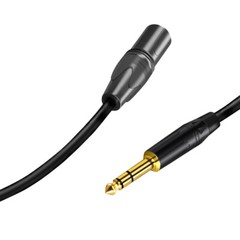1/4″ TRS Male Stereo to XLR Male Balanced Interconnect Cable Gold Plated B20