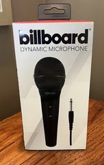 Billboard Dynamic Microphone- For Any Device w/1/4″ 🎤 Input, 10 Foot Cord, New