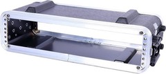 Stackable 2U Rack Case Shallow 14.25″ Depth Polyethylene Hard-shell Construction