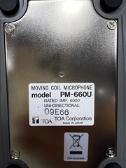 7 Pcs TOA Electronics PM-660U Desktop Paging Moving Coil Microphone, JAPAN
