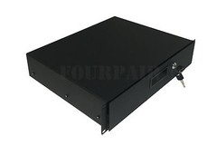 2 Space 2U Heavy-Duty 19″ Lock Locking Deep Rack Mount Drawer DJ Rack Road Case