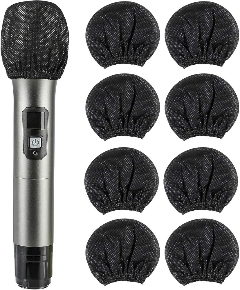 200 Pcs Funda Desechable Para Microfono Microfono De Mano No Tejido Parabrisa.