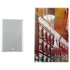 (10) Rockville RockSlim 70W White 5.25″ 70v Commercial Restaurant Wall Speakers