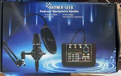 Hayner-Seek HS-AP901 Podcast Equipment Bundle Black All in One Audio Interface