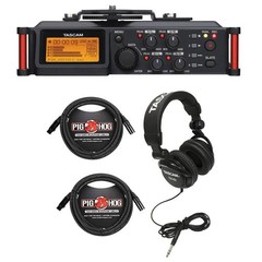 Tascam DR-70D 4-Channel Audio Recording Device for DSLR and Video Cameras Bundle