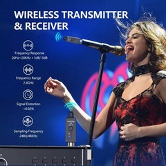 1set Audio Transmitter&Receiver High Sound Quality Wireless Microphone System