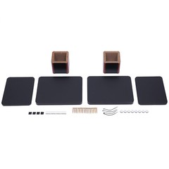 Pair Desktop Speaker Stand Studio Monitor Mount 6in High Tabletop 15kg Load