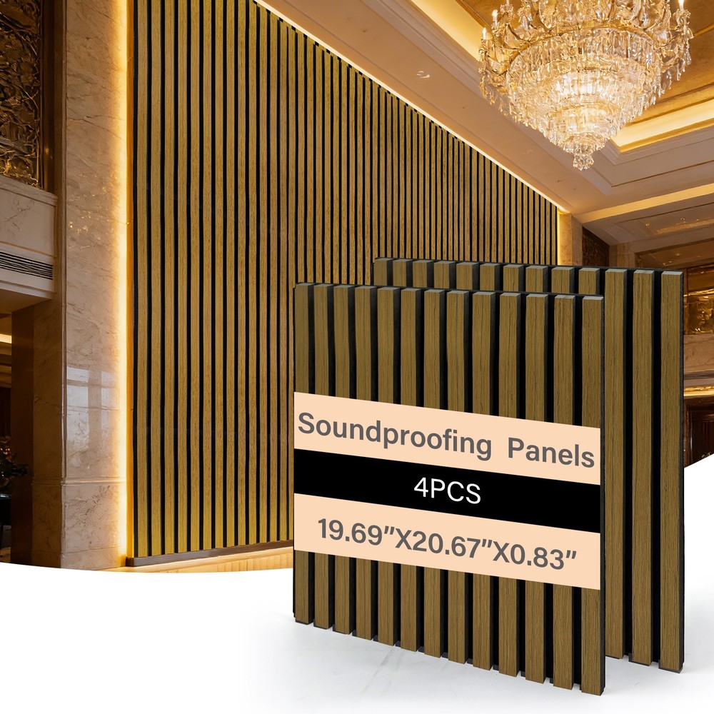 50x50CM Acoustic Panels 4PCS/Box – 4 Oak Finishes Sound Absorbing