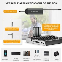 Phenyx Pro Digital Wireless Microphone System Single Channel Mini Receiver