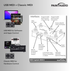 MIDI Foot Controller Paint Audio MIDI Captain MINI 6 USB