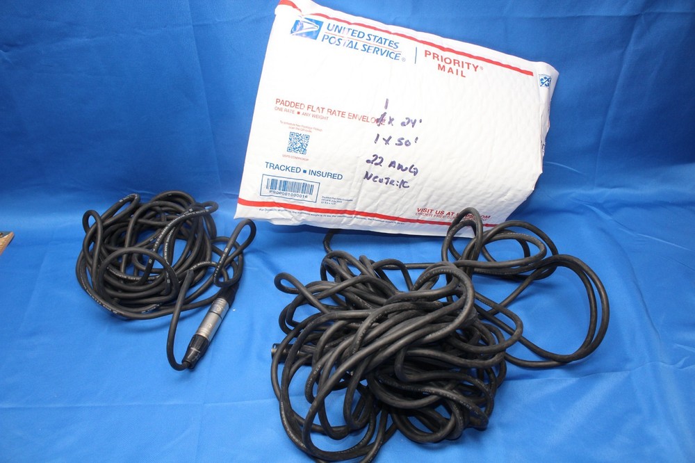 Rapco Neutrik 22 AWG Microphone Cable 50′ + 24′ 3 pin microphone cable