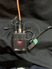 AKG B29L BATTERY POWER SUPPLY with AKG C-411 & C-419 INSTRUMENT MICROPHONES.