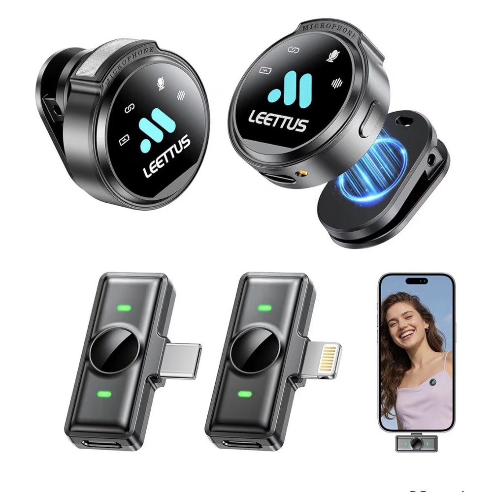 Mini Microphone for iPhone 17/16/15-7/Android/Tablet