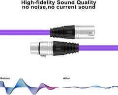 Audio 25 Foot XLR Male to XLR Female Balanced Snake Cord for Microphone, Stag…