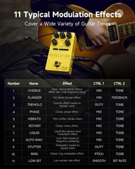 FLAMMA FS05 Multi Modulation Pedal Electric Guitar Stereo