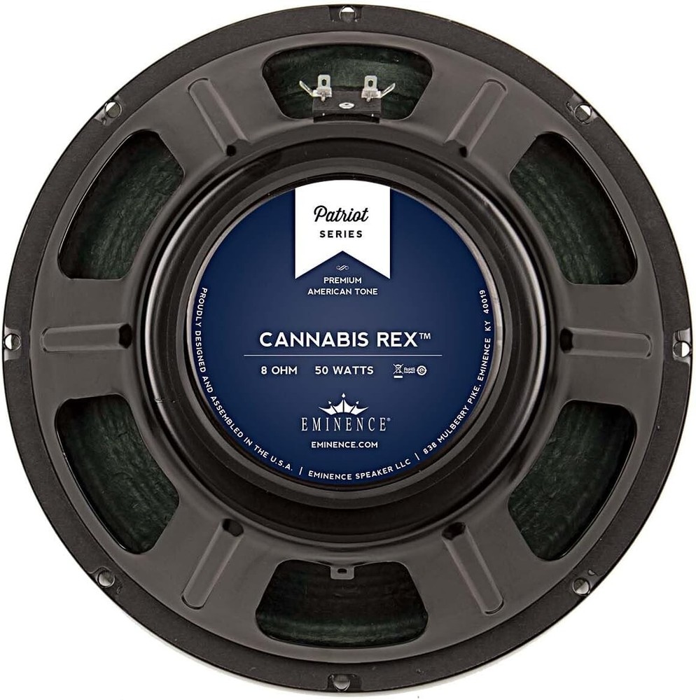 Eminence Patriot Cannabis Rex 12″ Guitar Speaker with Hemp Cone, 50 Watts