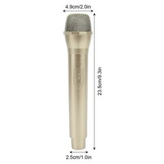 Fake Microphone For Singing Plastic Prop Mic Party Decoration Accessory Gold