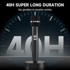 Wireless Microphone 200FT Range, 40H Rechargeable, Plug & Play, Ergonomic