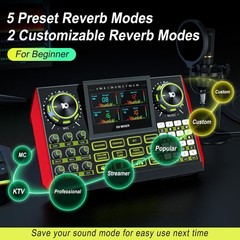 Podcast Microphone Bundle with Live Sound Card Audio Mixer, Podcast Equipment…