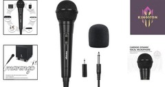 Versatile Handheld Mic with Noise Reduction & 13ft Cord for Performers – Black