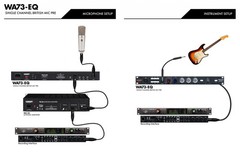 Warm Audio WA73-EQ Microphone Preamp & EQ with 25′ Instrument and XLR Cables