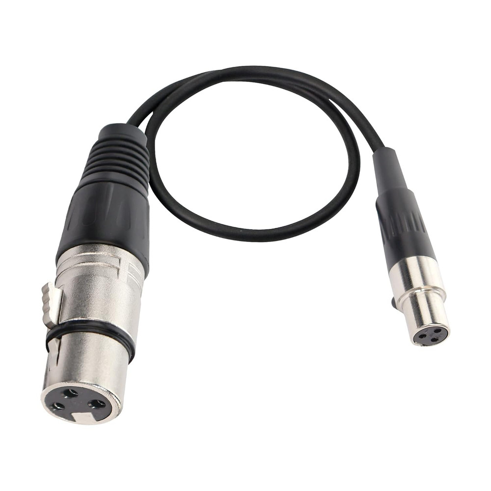 MEIRIYFA Mini XLR Microphone Cable, 3Pin to 3Pin for BMPCC 4K Camera, Video Assi