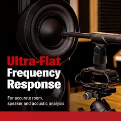 Precision Omnidirectional Condenser Microphone for Room Calibration & Sound T…