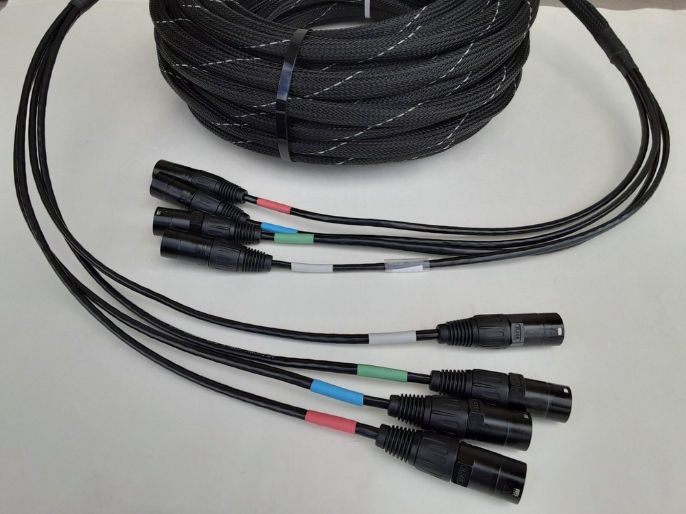 200 FT 4 Channel CAT-5e Snake Tactical Shielded w/Neutrik Ethercon Digital Audio