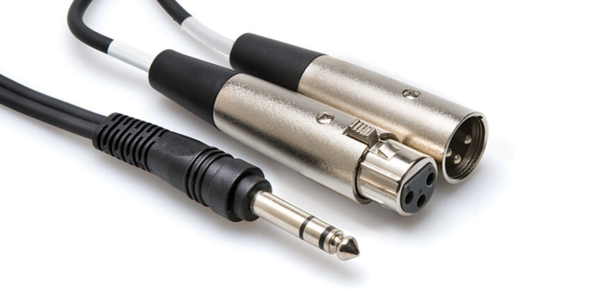 Mint Hosa SRC-204 Insert Cable 1/4 in TRS to XLR3M and XLR3F 4 meter, 13 ft