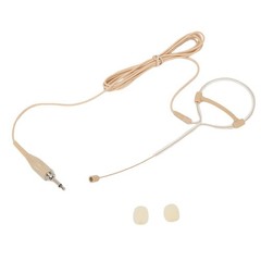 Beige Single Earhook Headset Mic Headworn Microphone 3.5mm 3 Pin 4 Pin XLR New