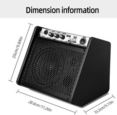 DM20 20W Bluetooth Personal Monitor Amplifier Electric Drum Amplifier Speaker,Ke